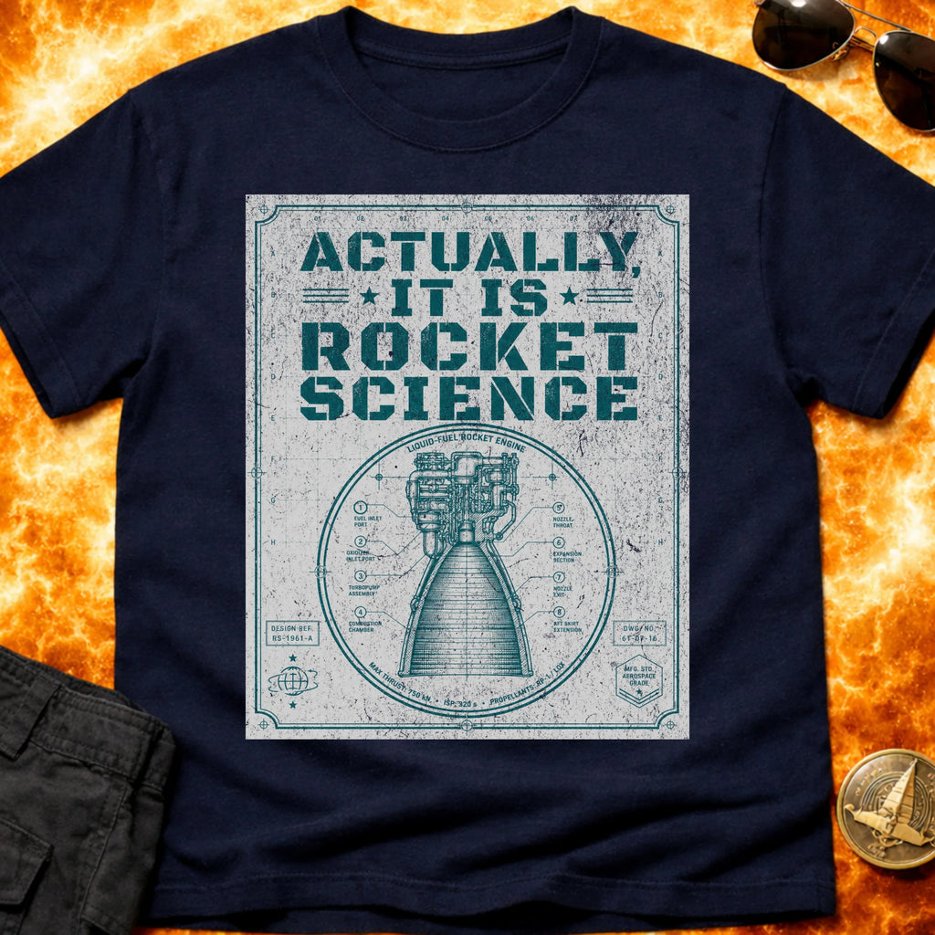 It is Rocket Science Schematic T-Shirt product image 3