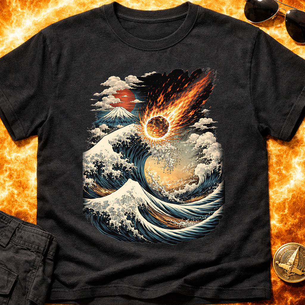 Japanese Wave Meteor Impact T-Shirt product image 2