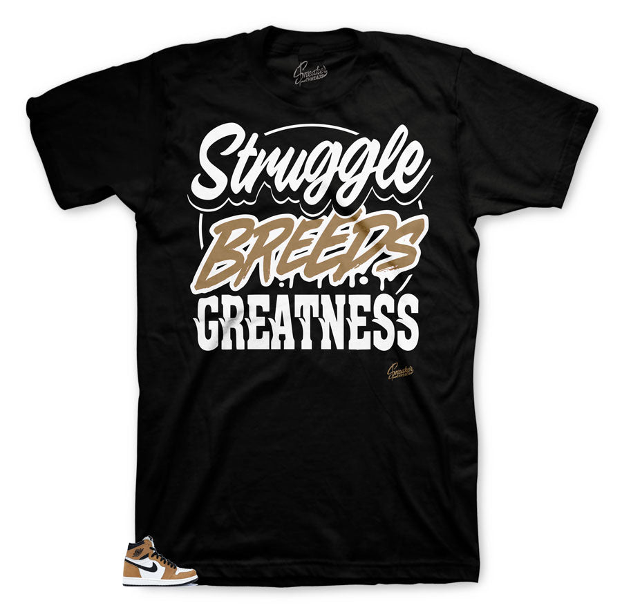 Retro 1 Rookie Of Year Struggle Breeds Shirt