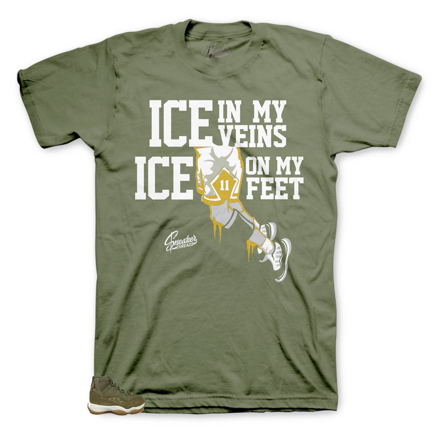 Retro 11 Olive Lux Ice In My Veins Shirt
