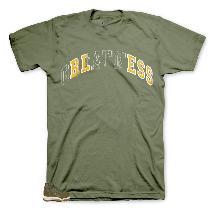 Retro 11 Olive Lux Stitched Shirt