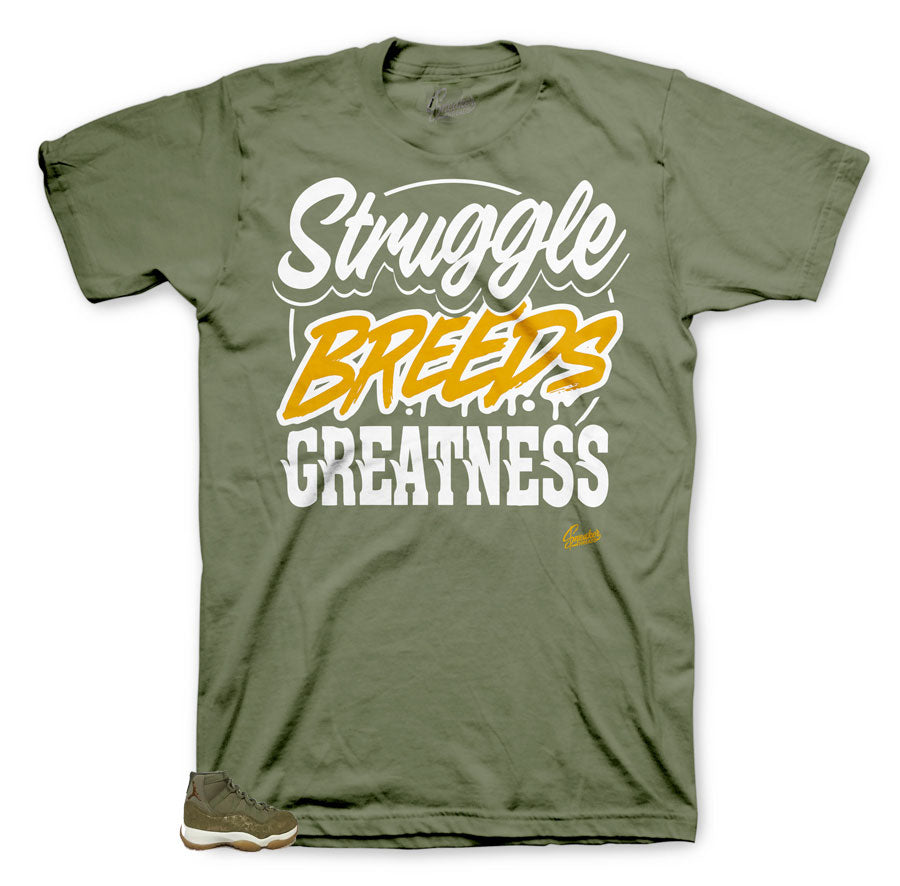 Retro 11 Olive Lux Struggle Breeds Shirt