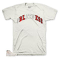 Retro 11 Platinum Tint Stitched Bless Shirt