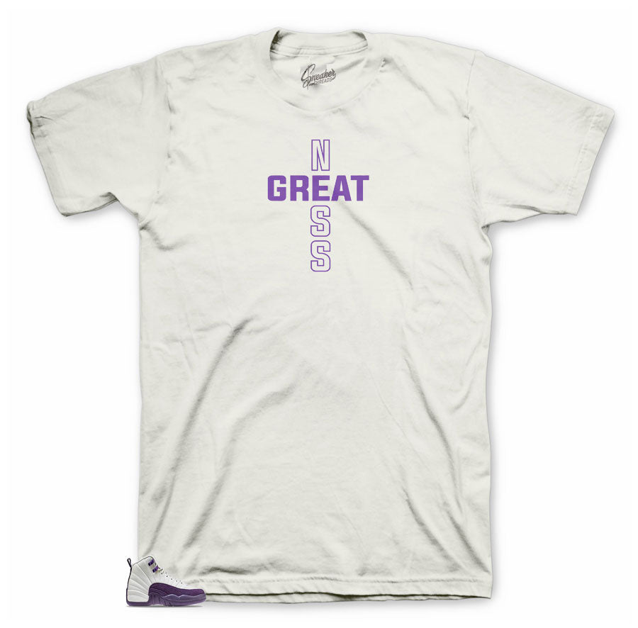 Retro 12 Pro Purple Blessings Cross Shirt