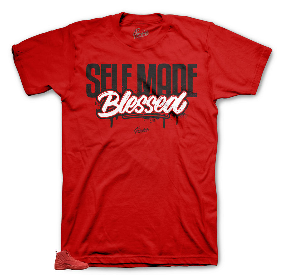 Retro 12 Gym Red Self Made Shirt