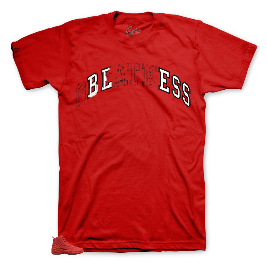 Retro 12 Gym Red Stitched Shirt