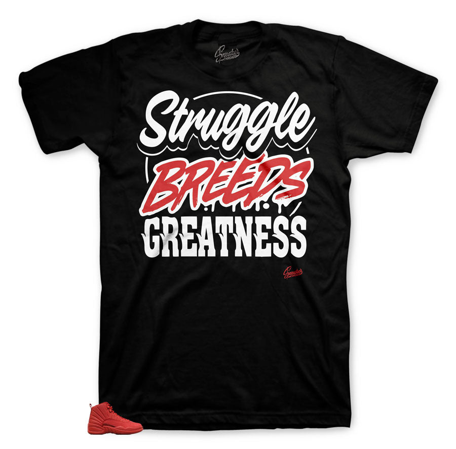 Retro 12 Gym Red Struggle Breeds Shirt