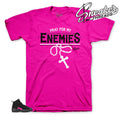 Retro 12 Rush Pink Enemies Shirt