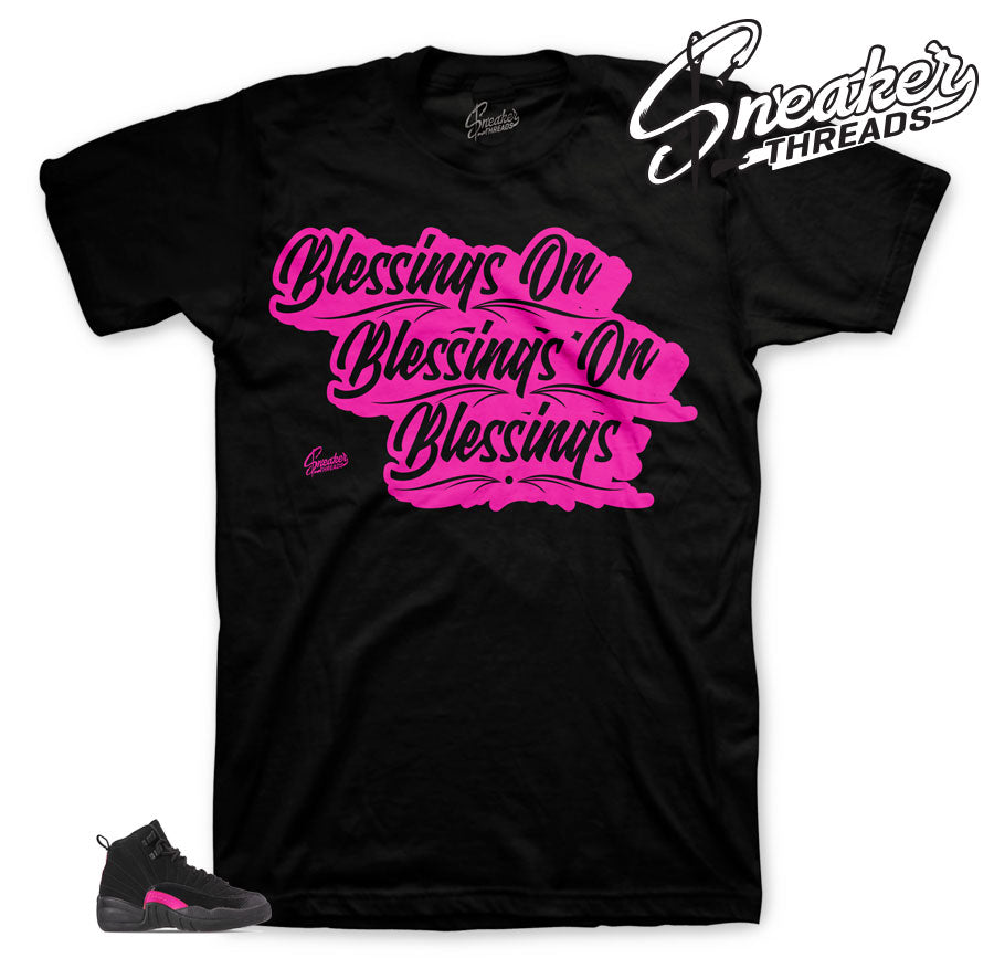Retro 12 Rush Pink Blessings Shirt