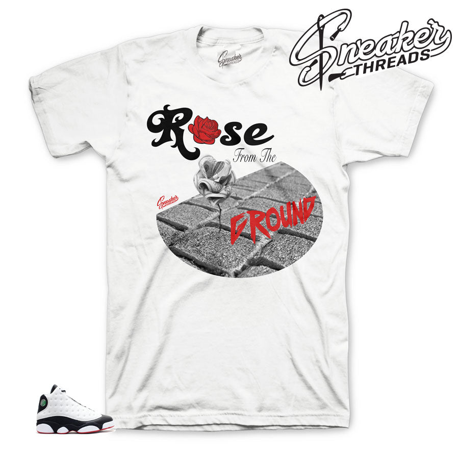 Retro 13 He Got Game Ground Rose Shirt