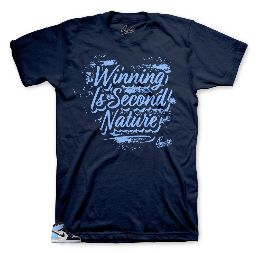 Retro 1 Uni Blue Patent Second Nature Shirt