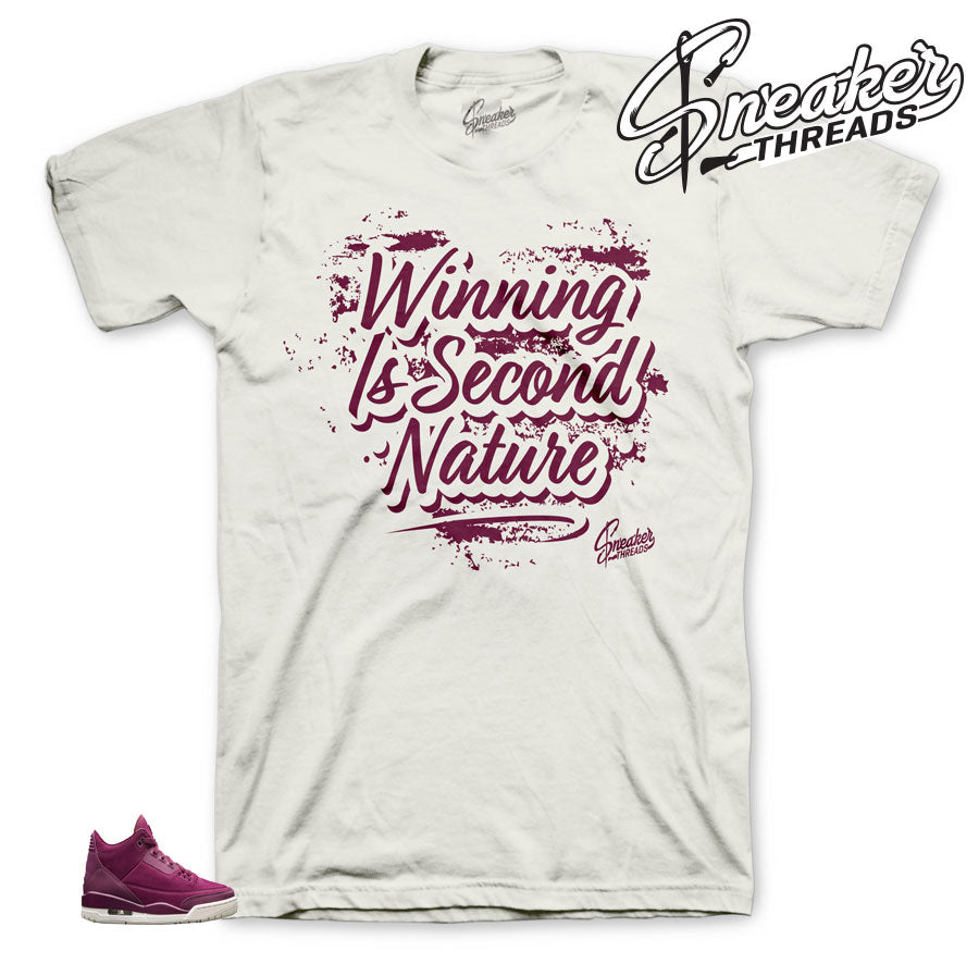Retro 3 Bordeaux Second Nature Shirt