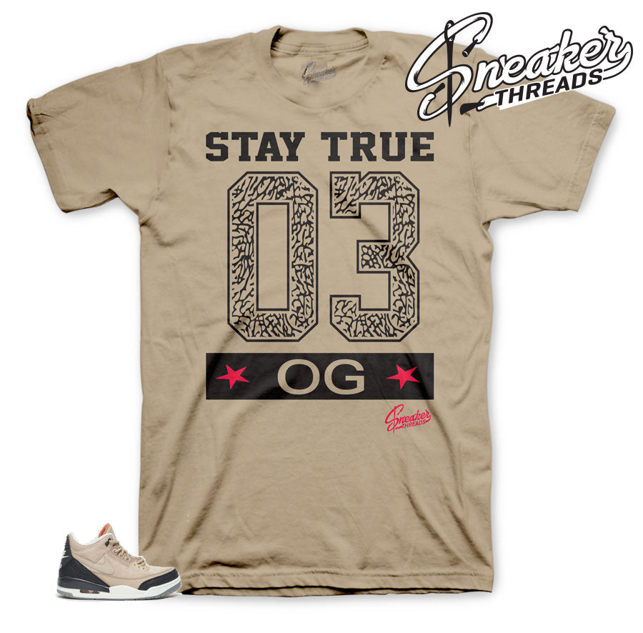 Retro 3 Bio Beige Stay True Shirt