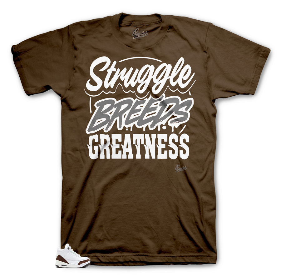 Retro 3 Mocha Struggle Breeds Shirt