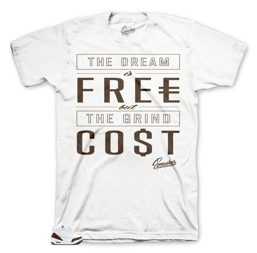 Retro 3 Mocha Cost Shirt