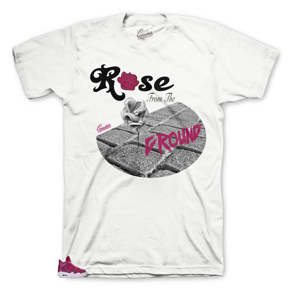 Retro 4 True Berry Rose from Ground Shirt