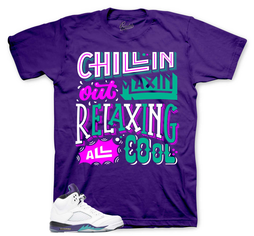Retro 5 Grape Relaxin Shirt