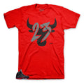 Retro 5 Satin Red Toro Shirt