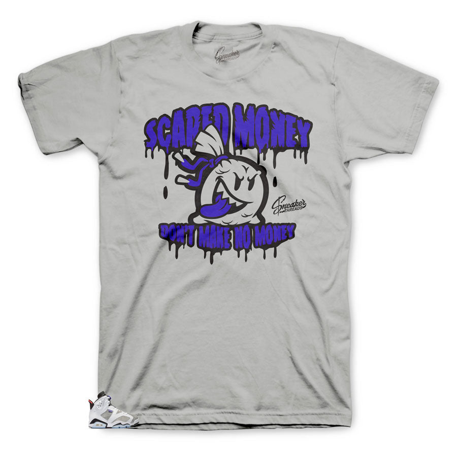 Retro 6 Flint Scared Money Shirt