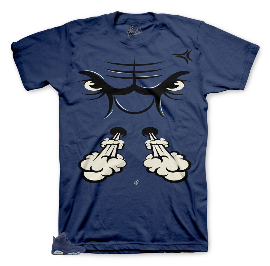 Retro 6 Diffused Raging Face Shirt