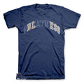 Retro 6 Diffused Blue Stitch Shirt
