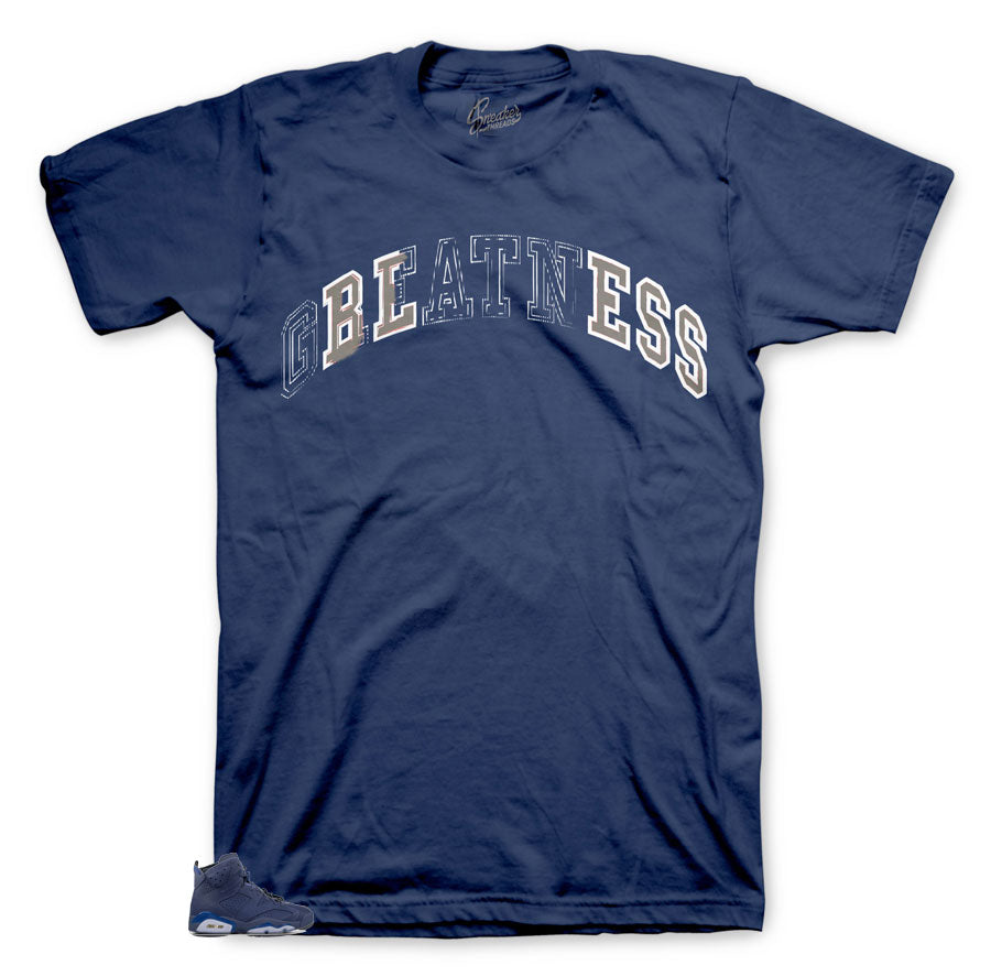 Retro 6 Diffused Blue Stitch Shirt