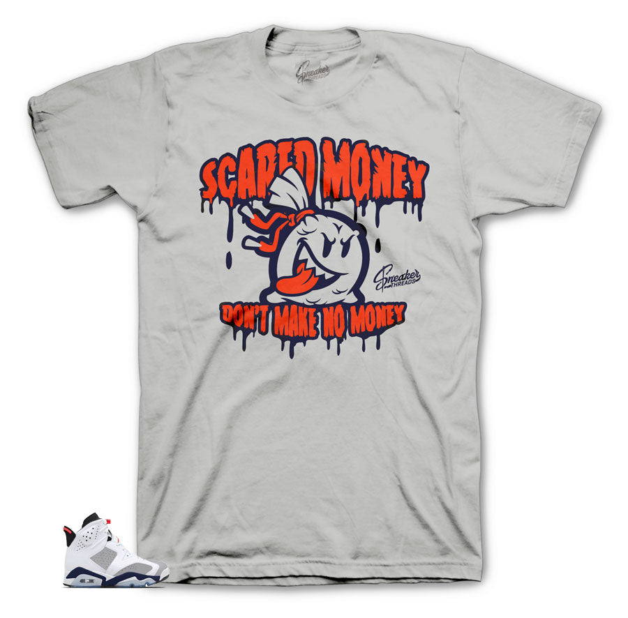 Retro 6 Tinker Scared Money Shirt