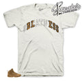 Retro 9 Wheat Boot Stitched Bless Shirt