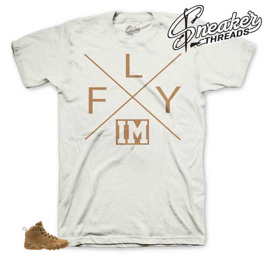 Retro 9 Wheat Boot FLY Shirt