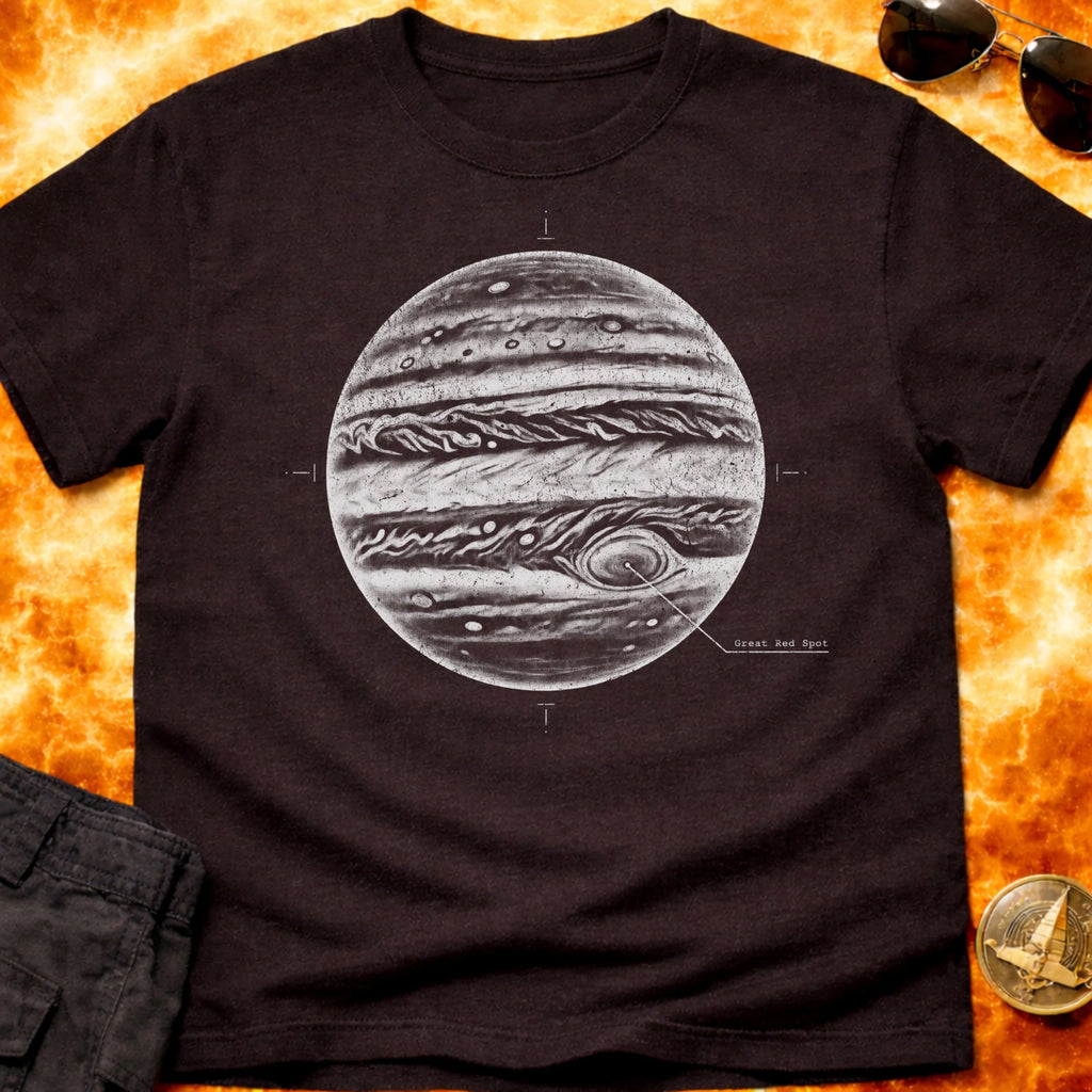 Jupiter Great Red Spot Schematic T-Shirt product image 4