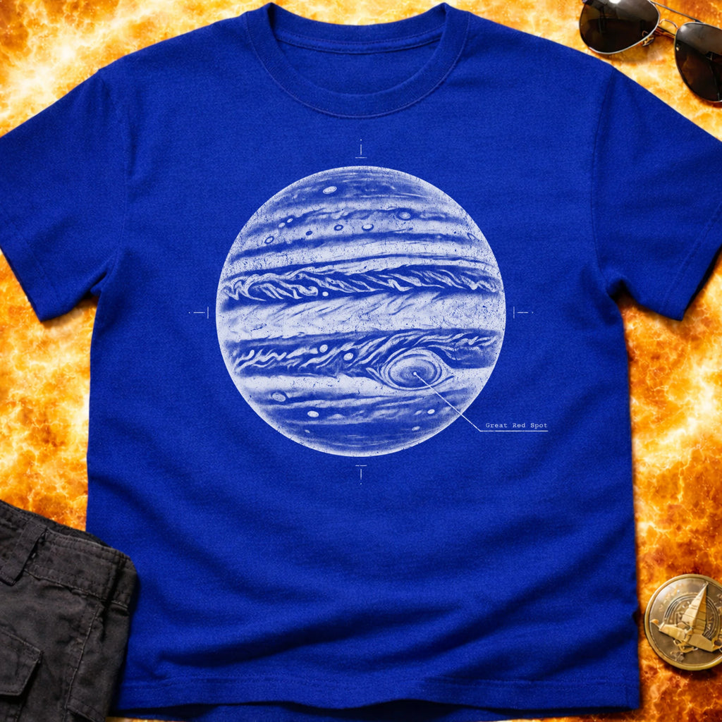 Jupiter Great Red Spot Schematic T-Shirt product image 5