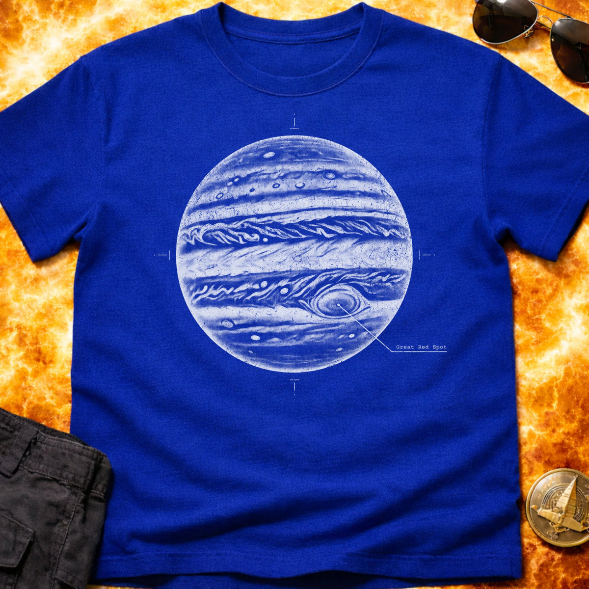 Jupiter Great Red Spot Schematic T-Shirt product image 5