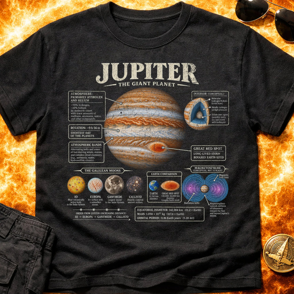 Jupiter Infographic T-Shirt product image 3