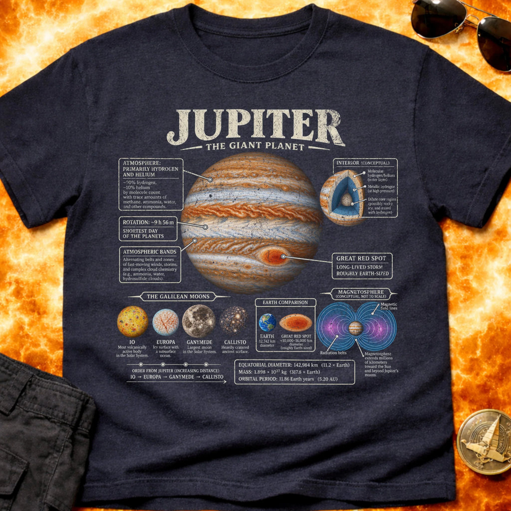 Jupiter Infographic T-Shirt product image 4