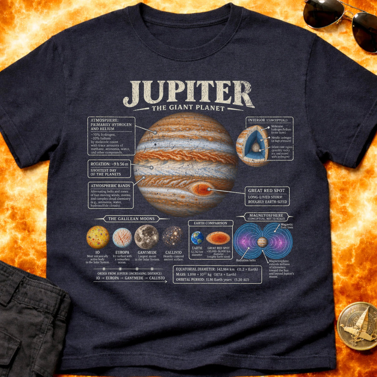 Jupiter Infographic T-Shirt product image 4