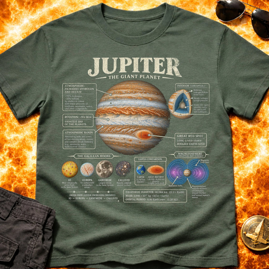 Jupiter Infographic T-Shirt product image 5