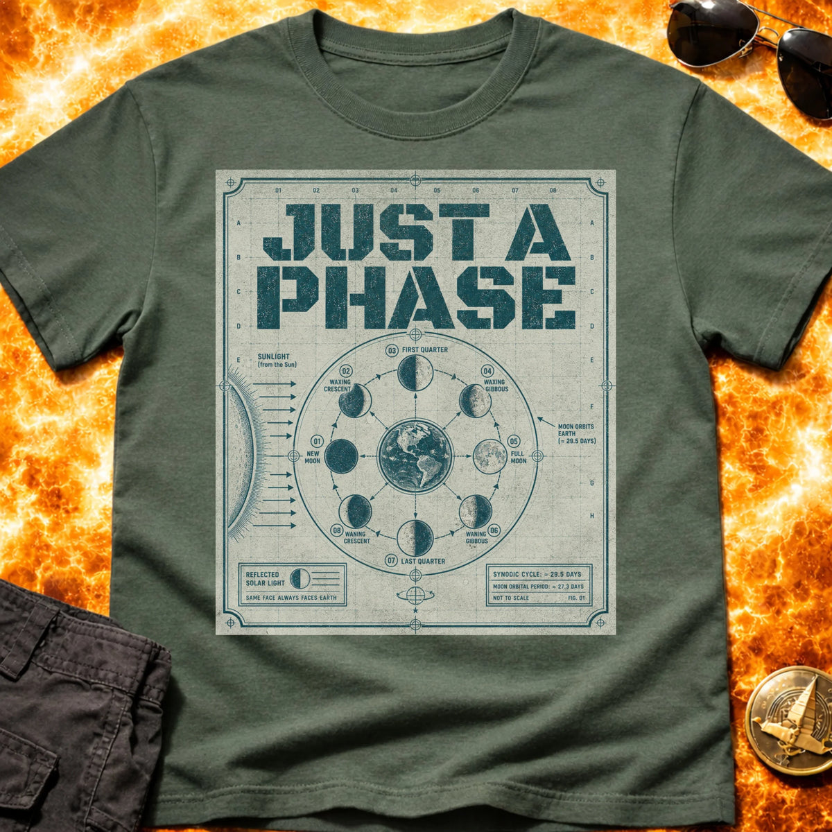 Just a Phase Schematic T-Shirt product image 1