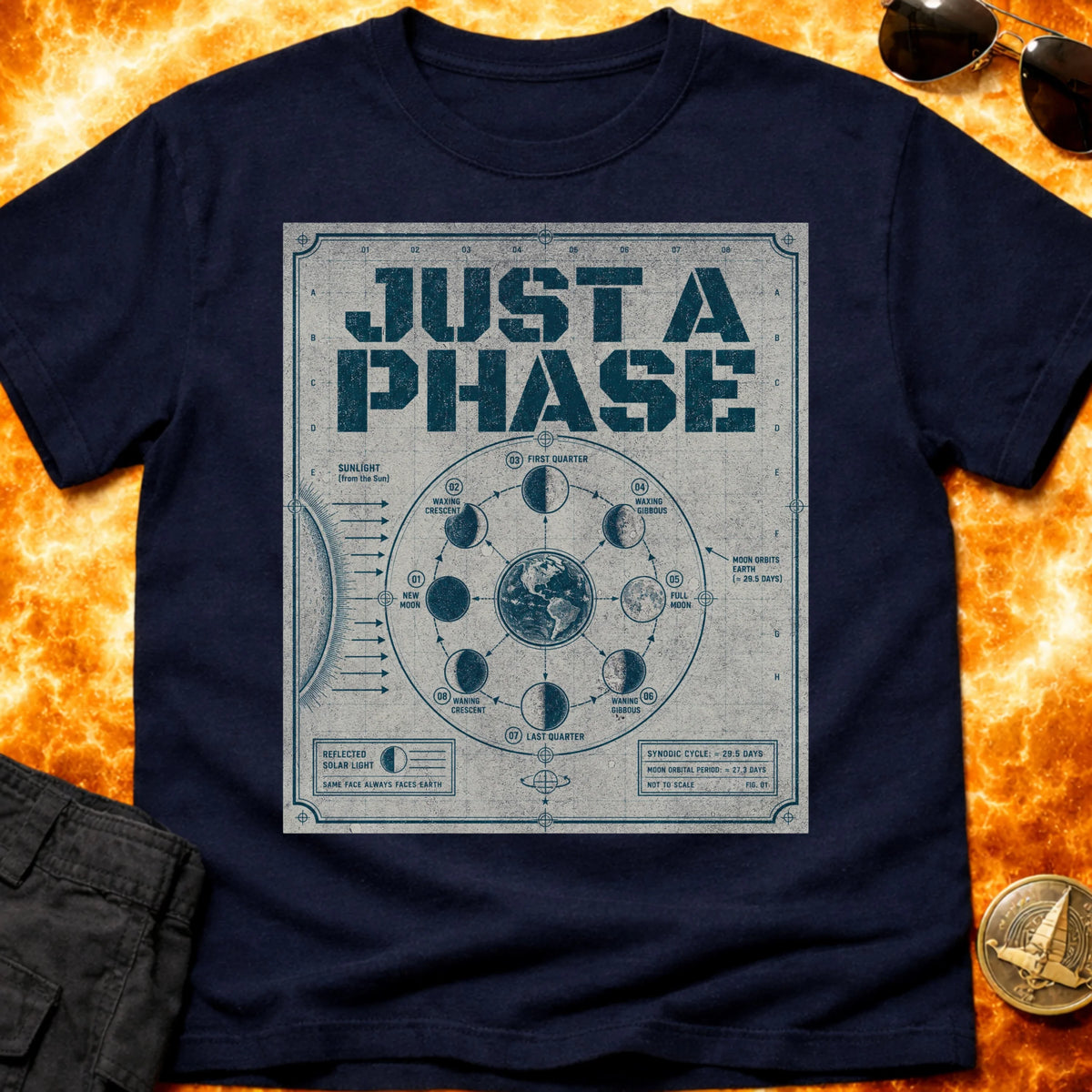 Just a Phase Schematic T-Shirt product image 2