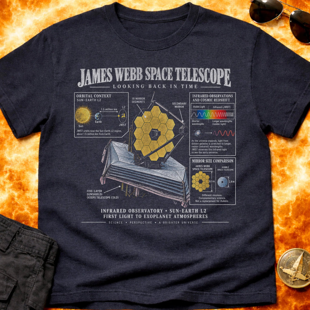 JWST infographic T-Shirt product image 2