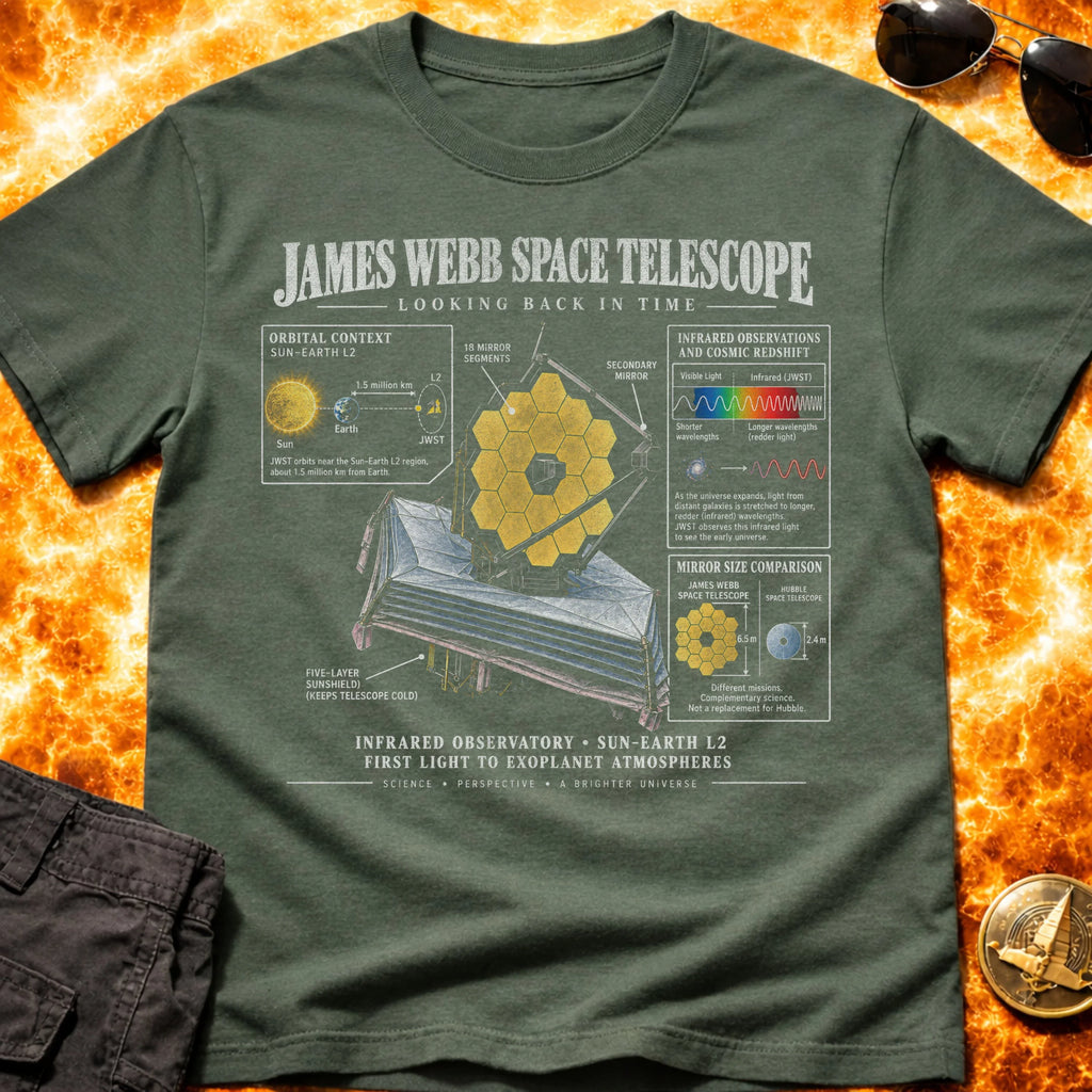 JWST infographic T-Shirt product image 5