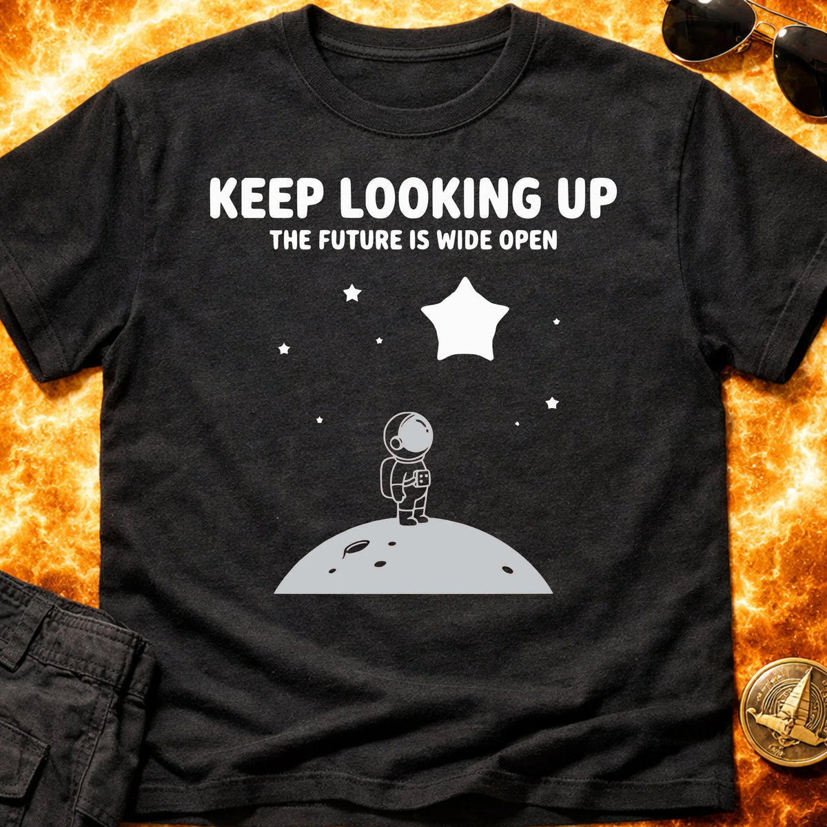 Keep Looking Up The Future Is Wide Open T-Shirt product image 4