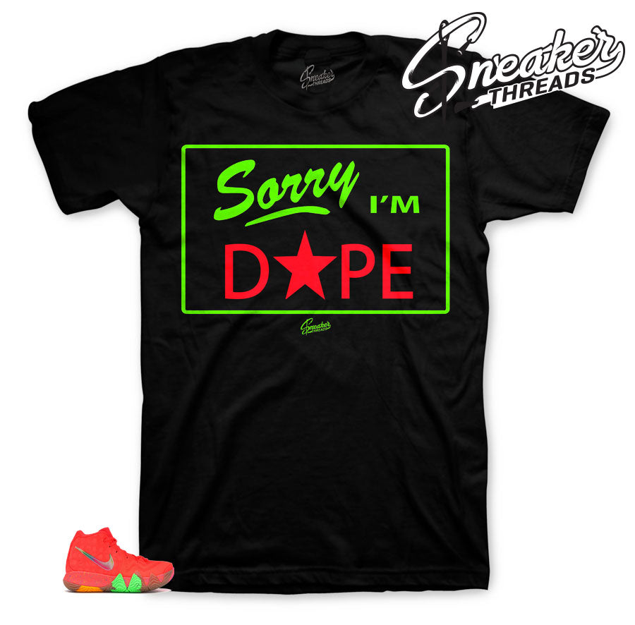 Kyrie 4 Fruity Pebbles Sorry Shirt
