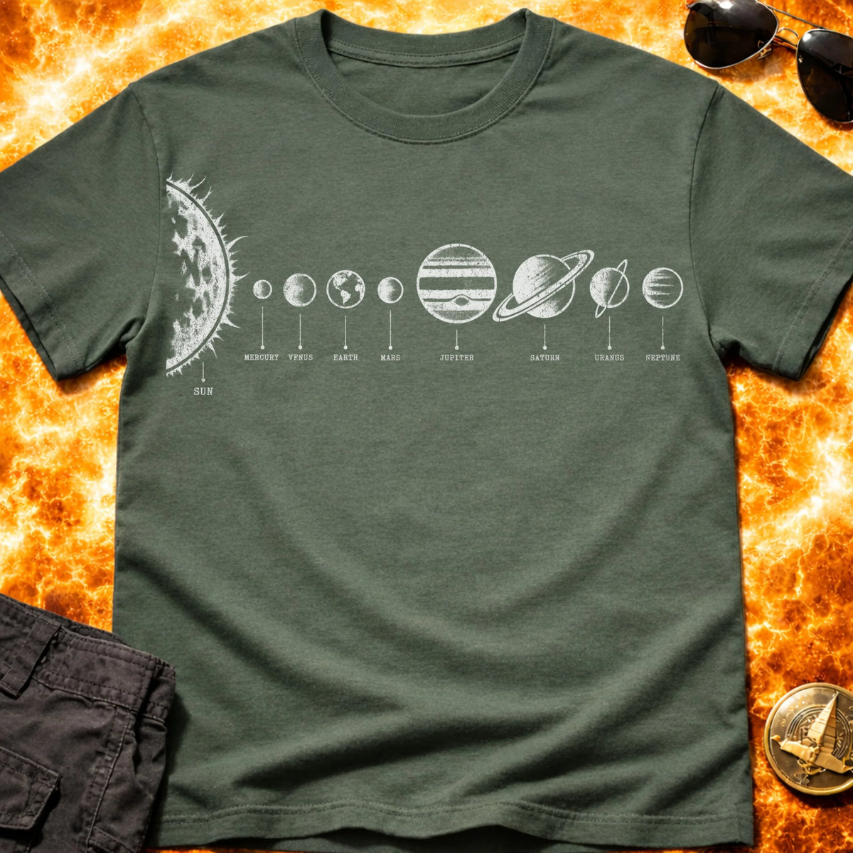 Labelled Solar System T-Shirt product image 6