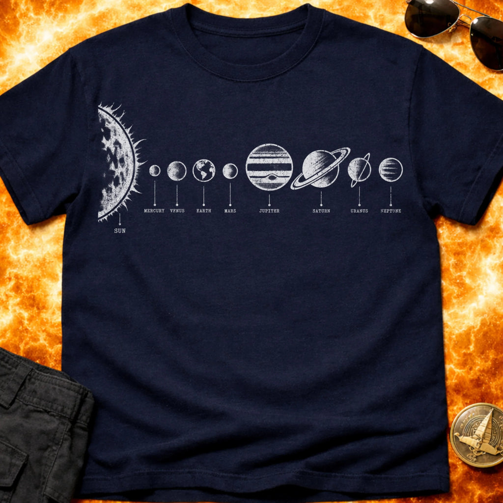 Labelled Solar System T-Shirt product image 2