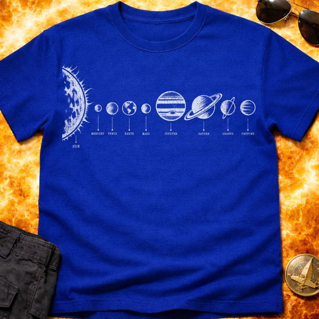 Labelled Solar System T-Shirt product image 5