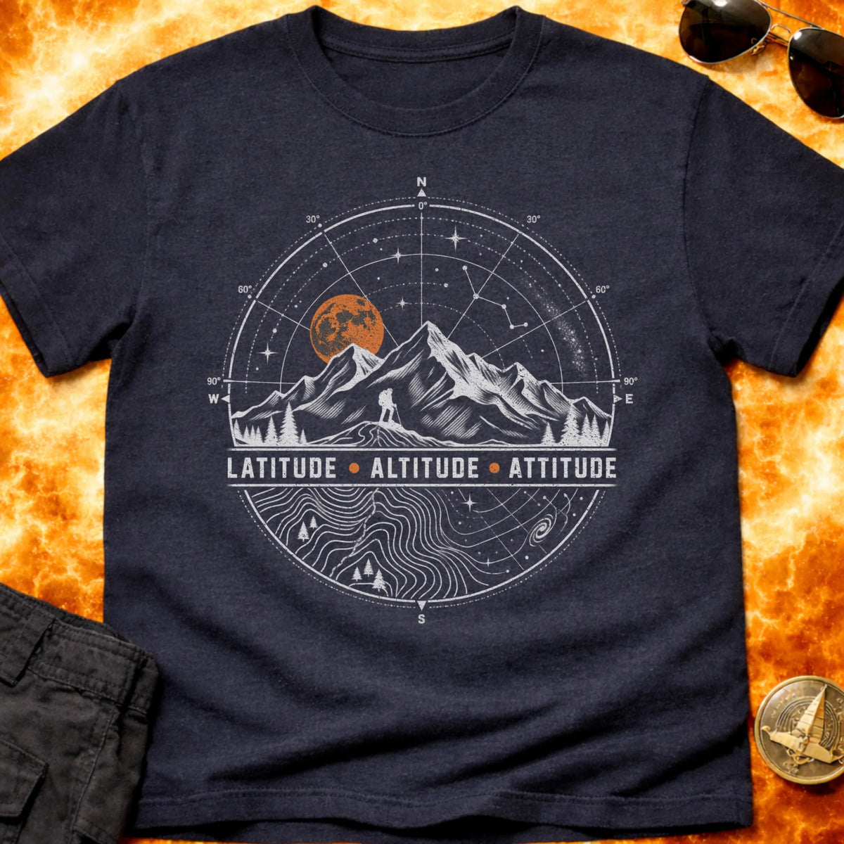 Latitude Altitude Attitude T-Shirt product image 4