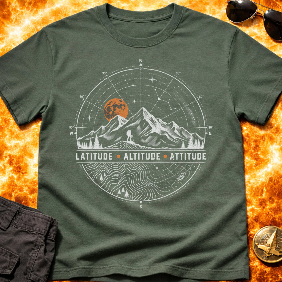 Latitude Altitude Attitude T-Shirt product image 6