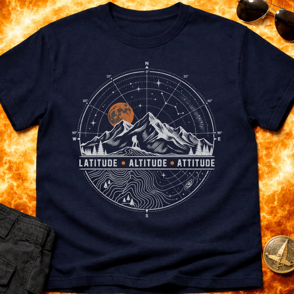 Latitude Altitude Attitude T-Shirt product image 3