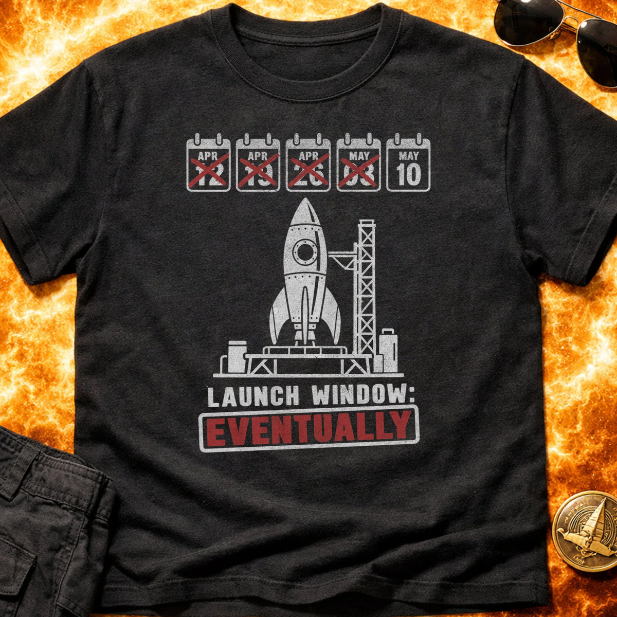 Launch Window Eventually T-Shirt product image 3