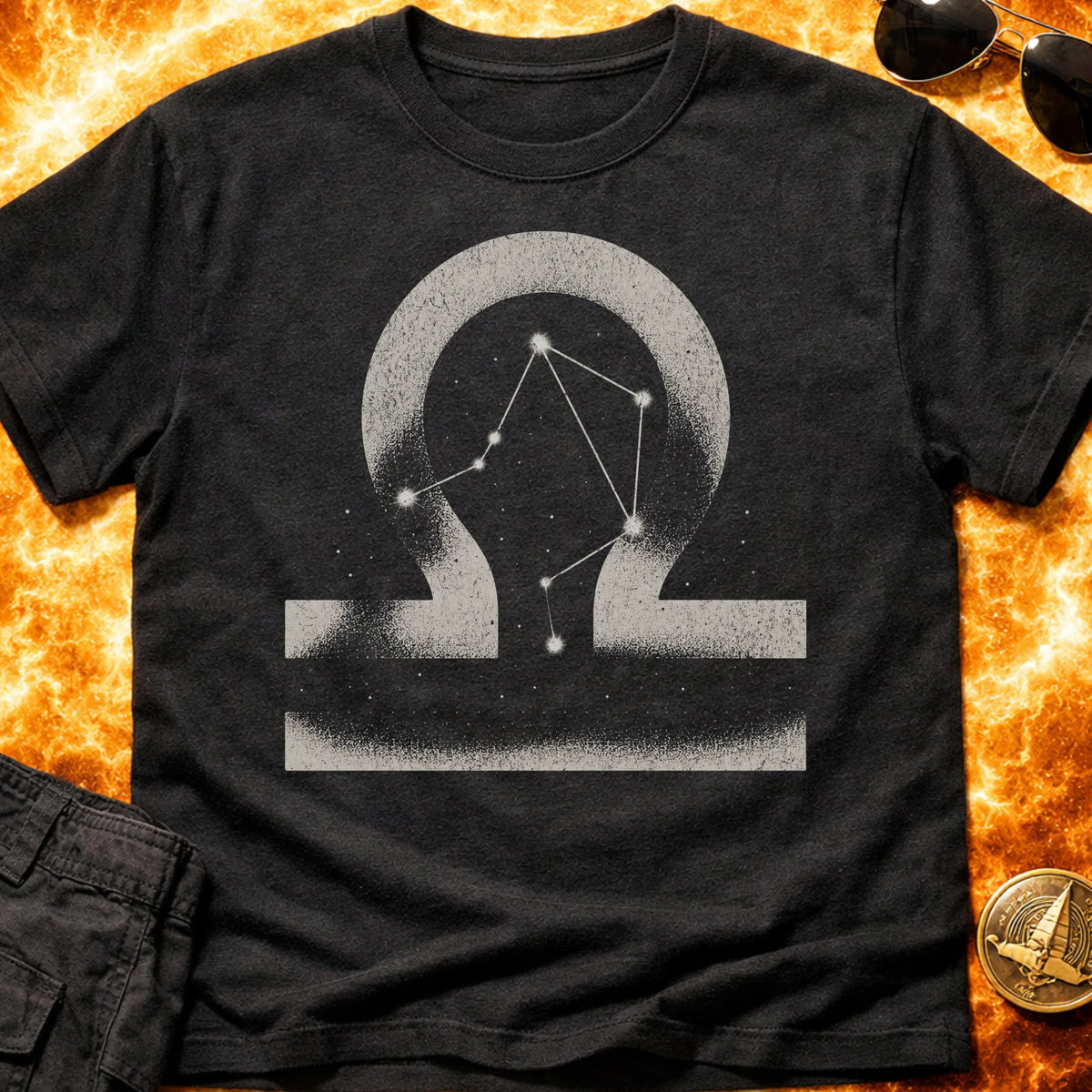 Libra Star Sign Constellation T-Shirt product image 4